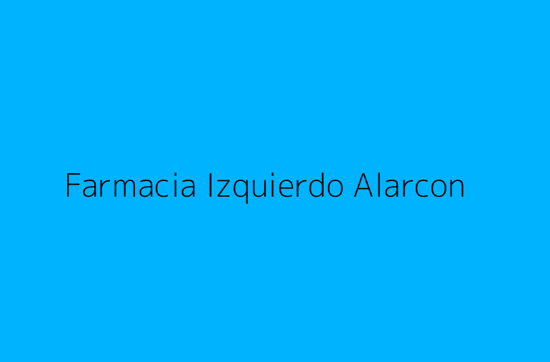 Farmacia Izquierdo Alarcon